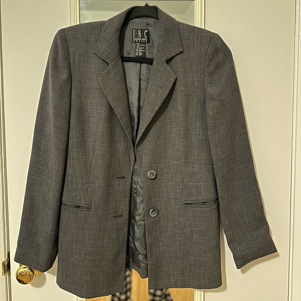 INC International Concepts Men's Charcoal Blazer